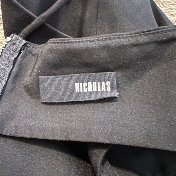 REVOLVE Nicholas black sleeveless cutouts cut outs formal dress gown - Picture 9 of 12